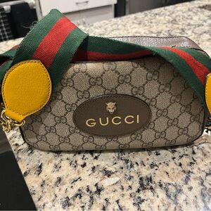 Gucci Monogram Canvas with Pink Accents